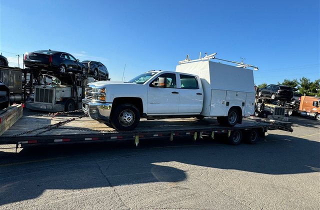 Chevrolet Silverado 3500HD Utility Truck — USA to Ghana — cargo photo 1