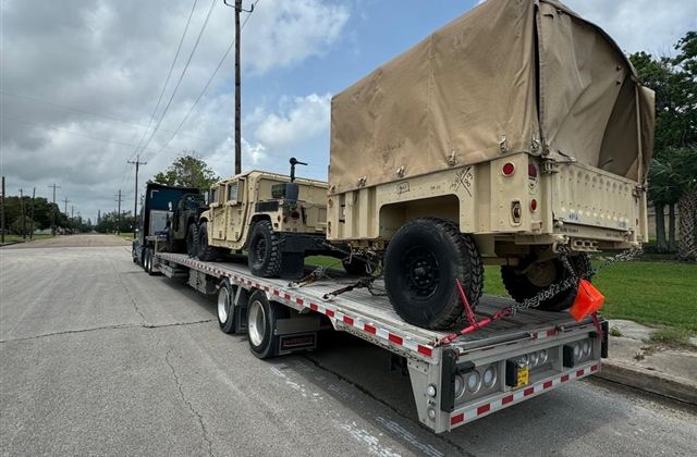 AM General HMMWV and Military Cargo Trailer - Classified Route - cargo photo 1