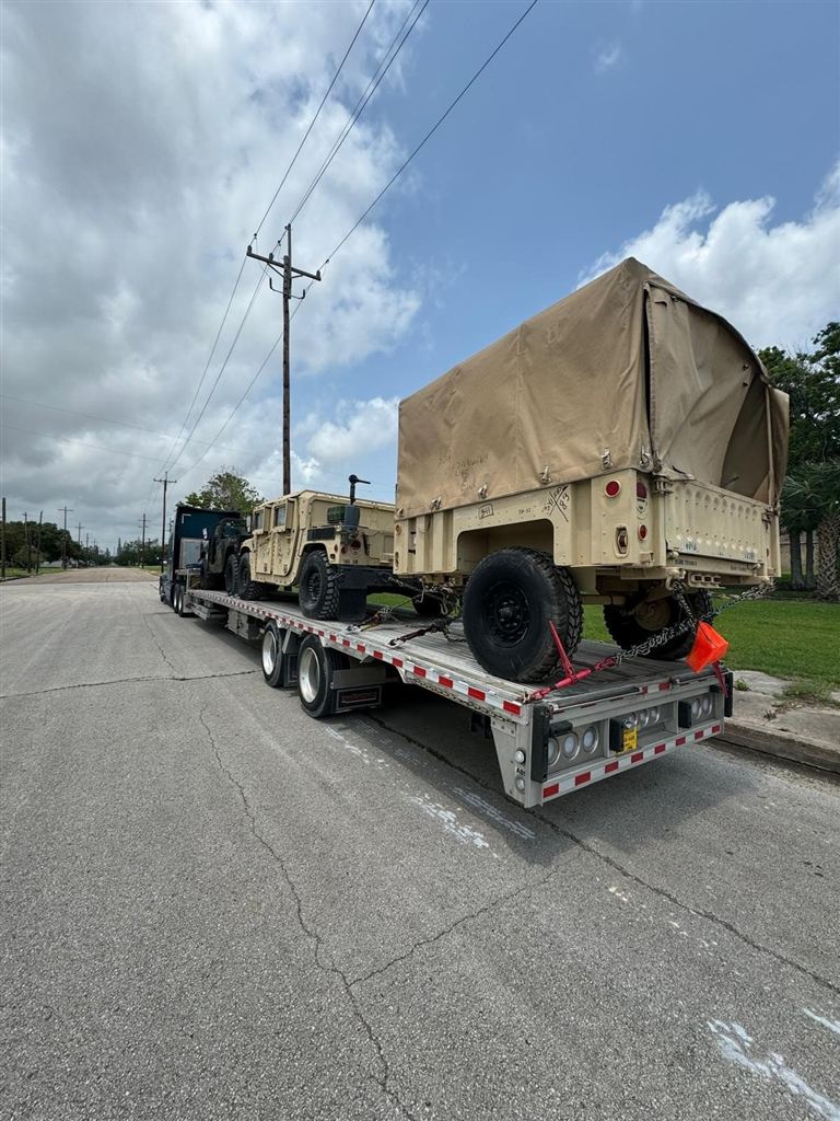 AM General HMMWV and Military Cargo Trailer - Classified Route - cargo photo 1