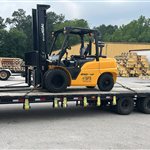 Hyundai 45D-9F Diesel Forklift — USA to Mexico — cargo photo 1