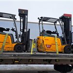 Jungheinrich EFG220 Electric Forklifts - USA to Colombia - cargo photo 1