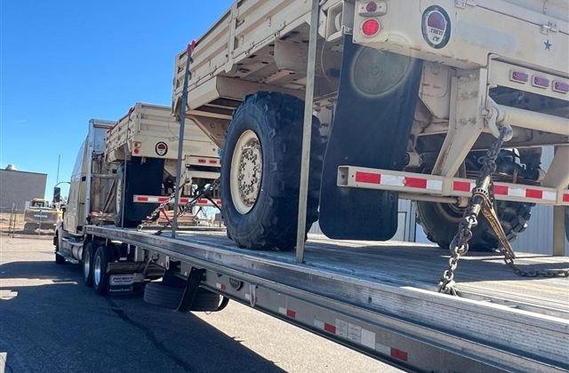Military Cargo Trailer — Classified Route — cargo photo 1