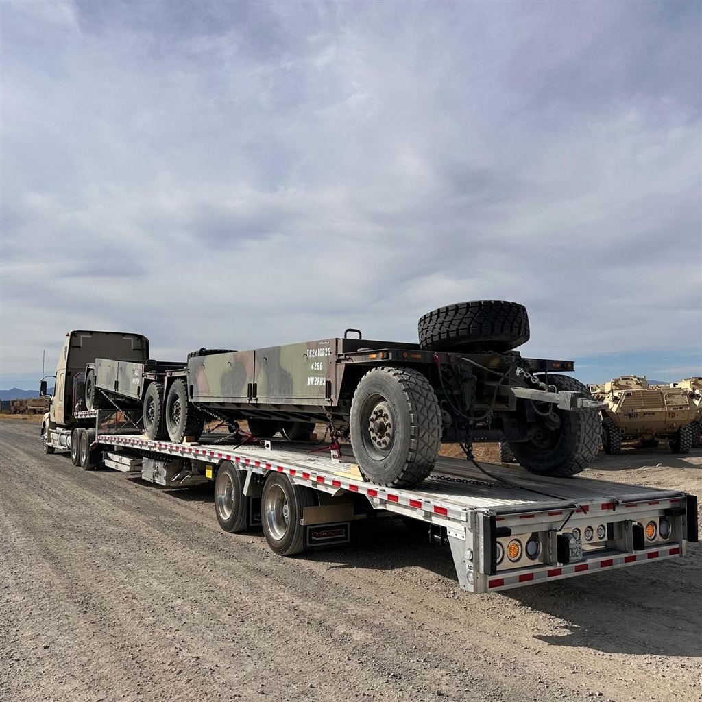 FMTV Military Cargo Truck - Classified Route - cargo photo 1