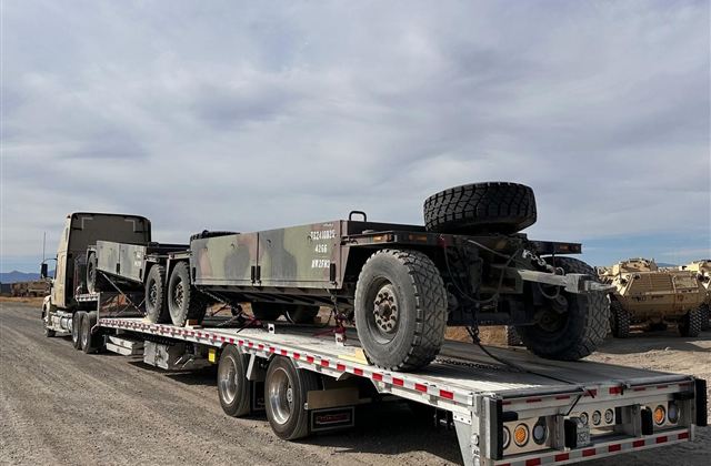 FMTV Military Cargo Truck - Classified Route - cargo photo 1