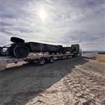 Military Heavy Equipment Transport Trailer — Classified Route — cargo photo 1